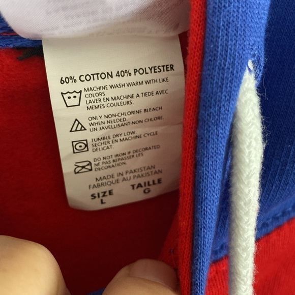 Crooks & Castles Red and Blue Men's Hoodie Size L - Picture 4 of 6